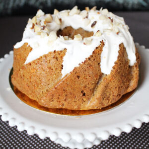 Torta vegana de zanahoria con nuez